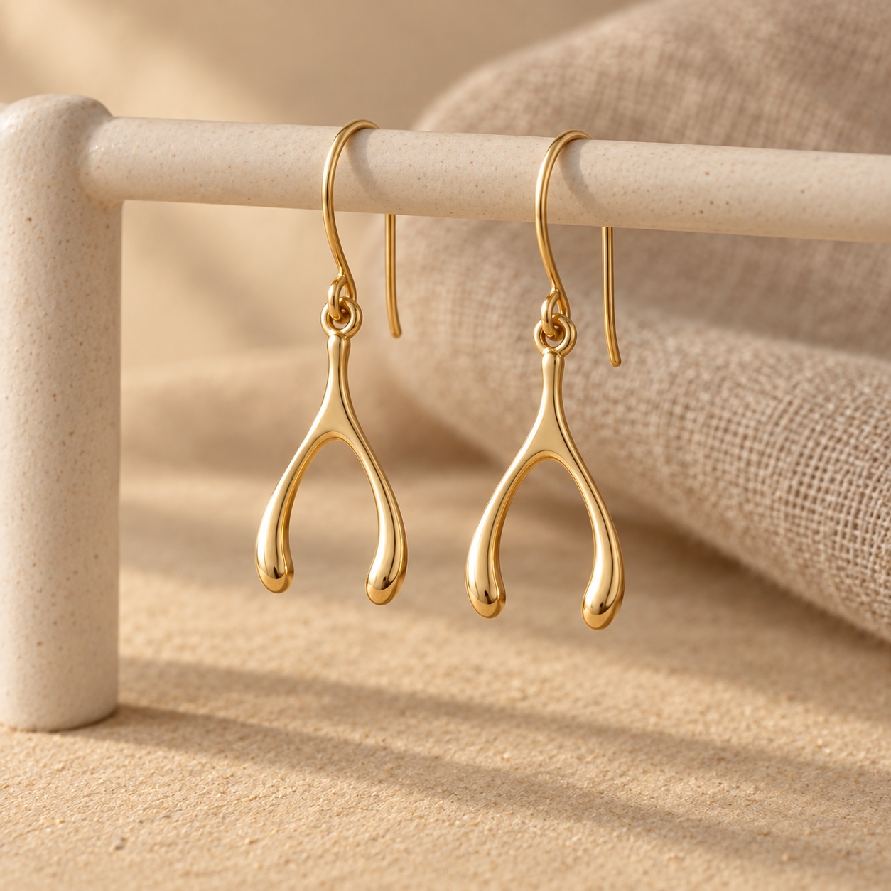 Wishbone-shaped Earrings view 2