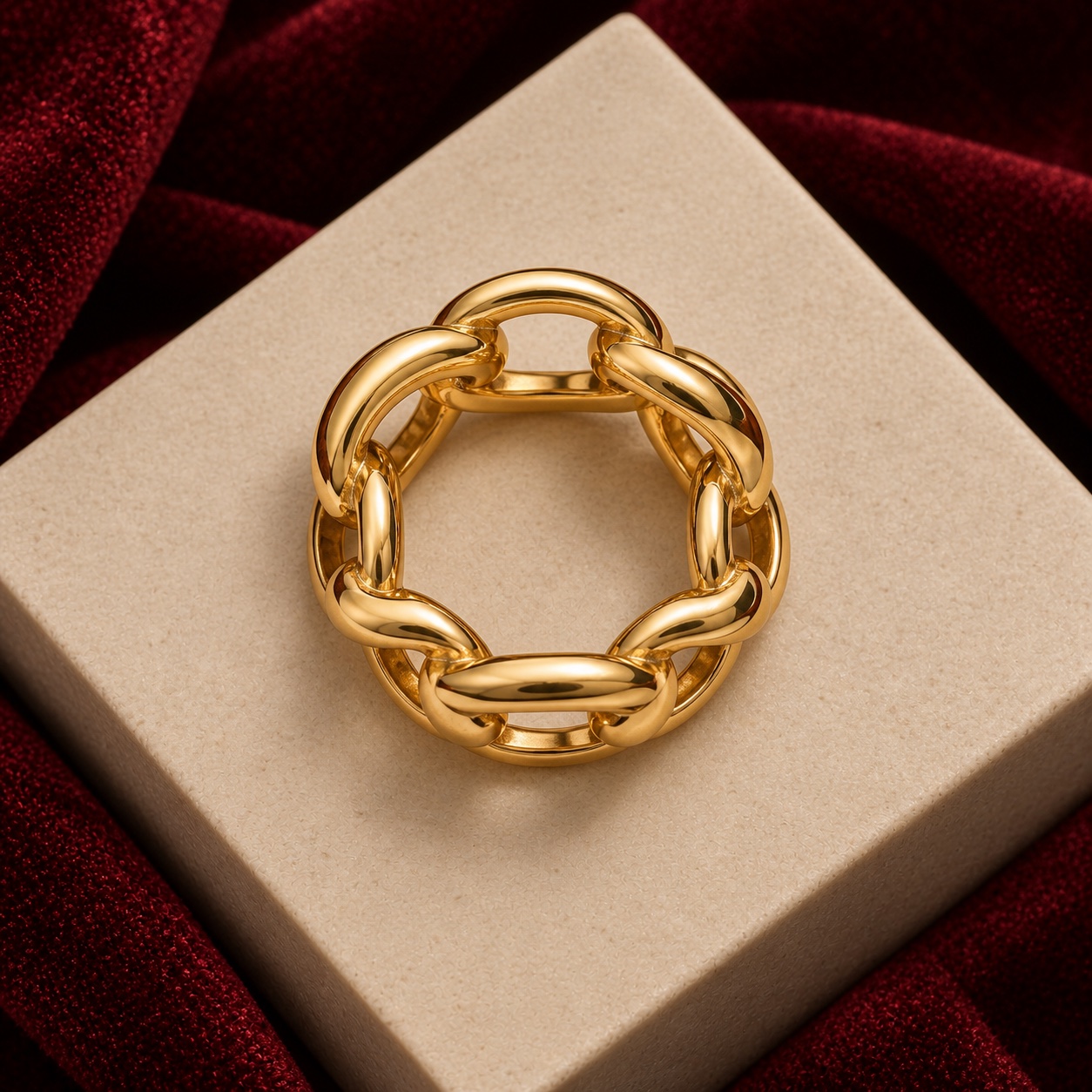 Linked Chain Ring view 2