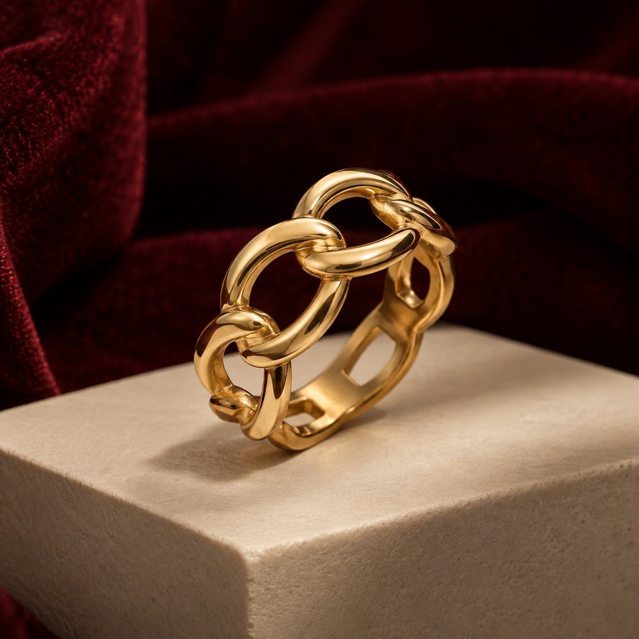 Linked Chain Ring
